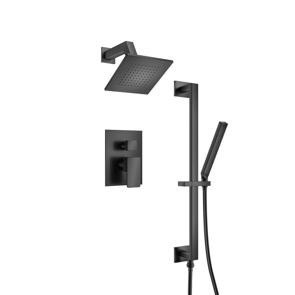Flusso 196.3400 Two Output Shower Set With Shower Head, Hand Held And Slide Bar