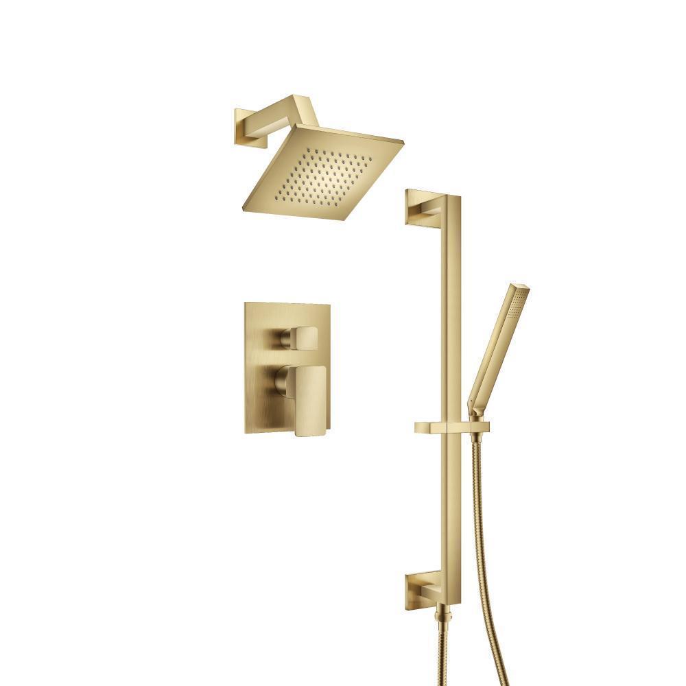 Flusso 196.3400 Two Output Shower Set With Shower Head, Hand Held And Slide Bar