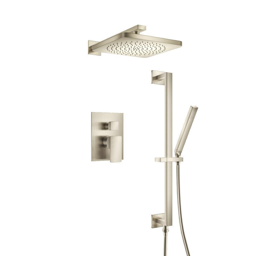 Flusso 196.3450 Two Output Shower Set With Shower Head, Hand Held And Slide Bar
