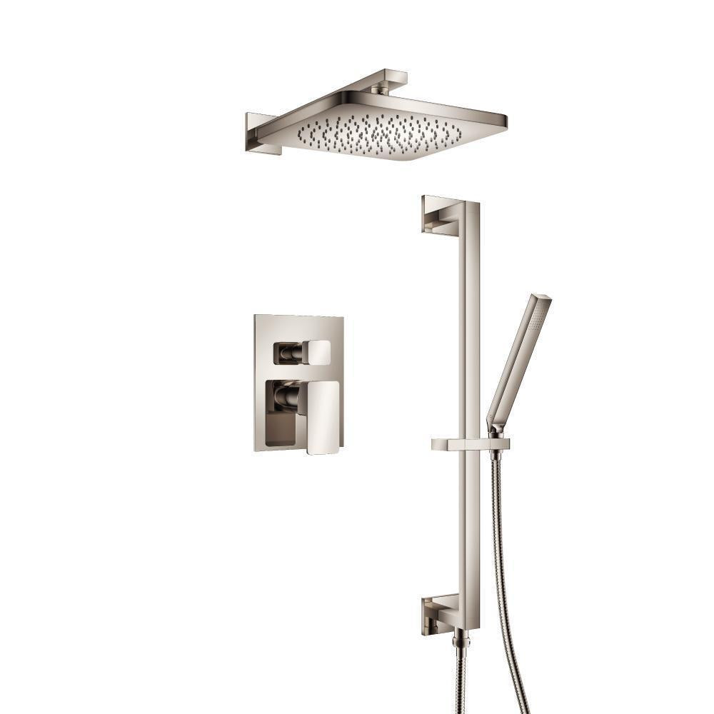 Flusso 196.3450 Two Output Shower Set With Shower Head, Hand Held And Slide Bar