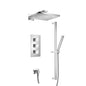 Flusso 196.7200 Two Output Shower Set With Shower Head, Hand Held And Slide Bar
