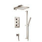 Flusso 196.7200 Two Output Shower Set With Shower Head, Hand Held And Slide Bar