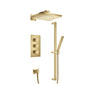 Flusso 196.7200 Two Output Shower Set With Shower Head, Hand Held And Slide Bar
