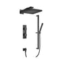 Flusso 196.7300 Two Output Shower Set With Shower Head, Hand Held And Slide Bar