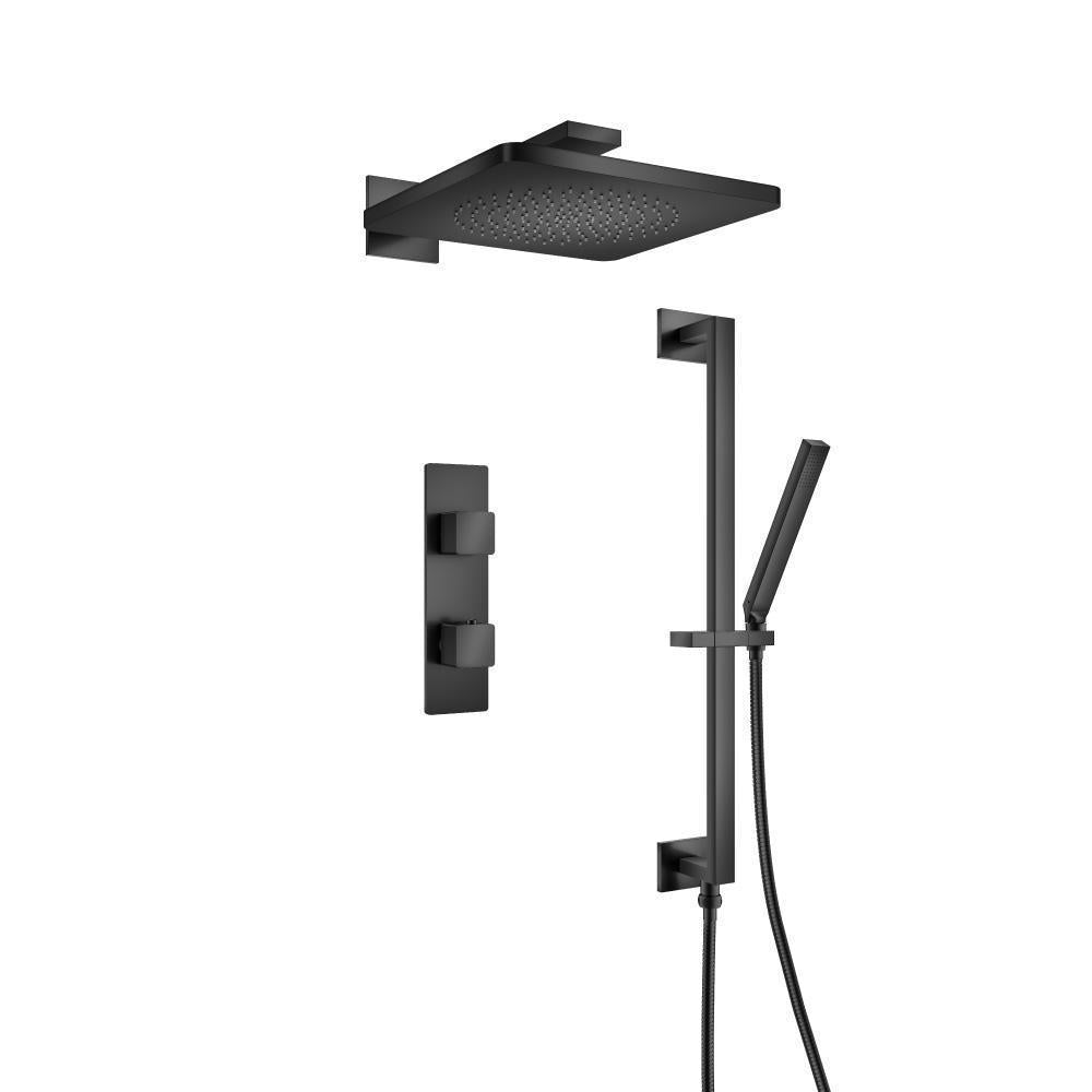 Flusso 196.7350 Two Output Shower Set With Shower Head, Hand Held And Slide Bar