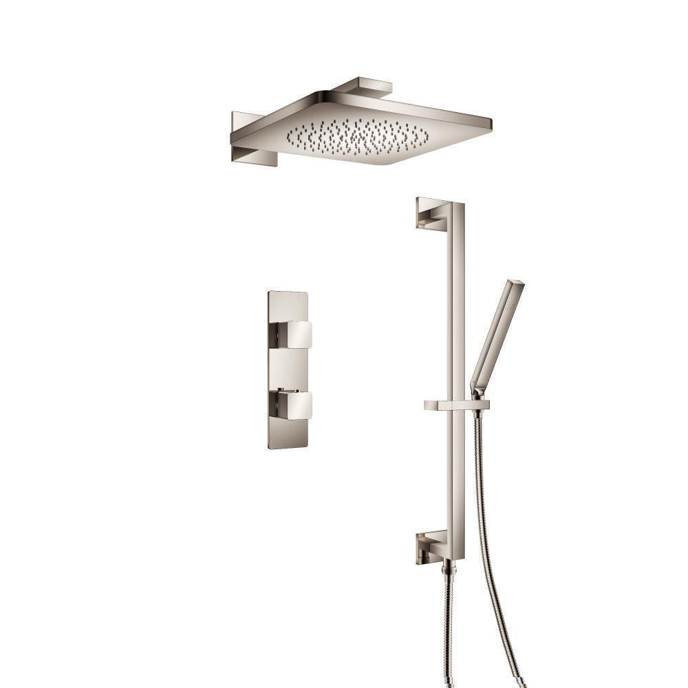 Flusso 196.7350 Two Output Shower Set With Shower Head, Hand Held And Slide Bar