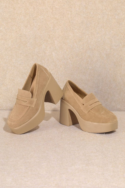 Holana Chunky Platform Penny Loafers
