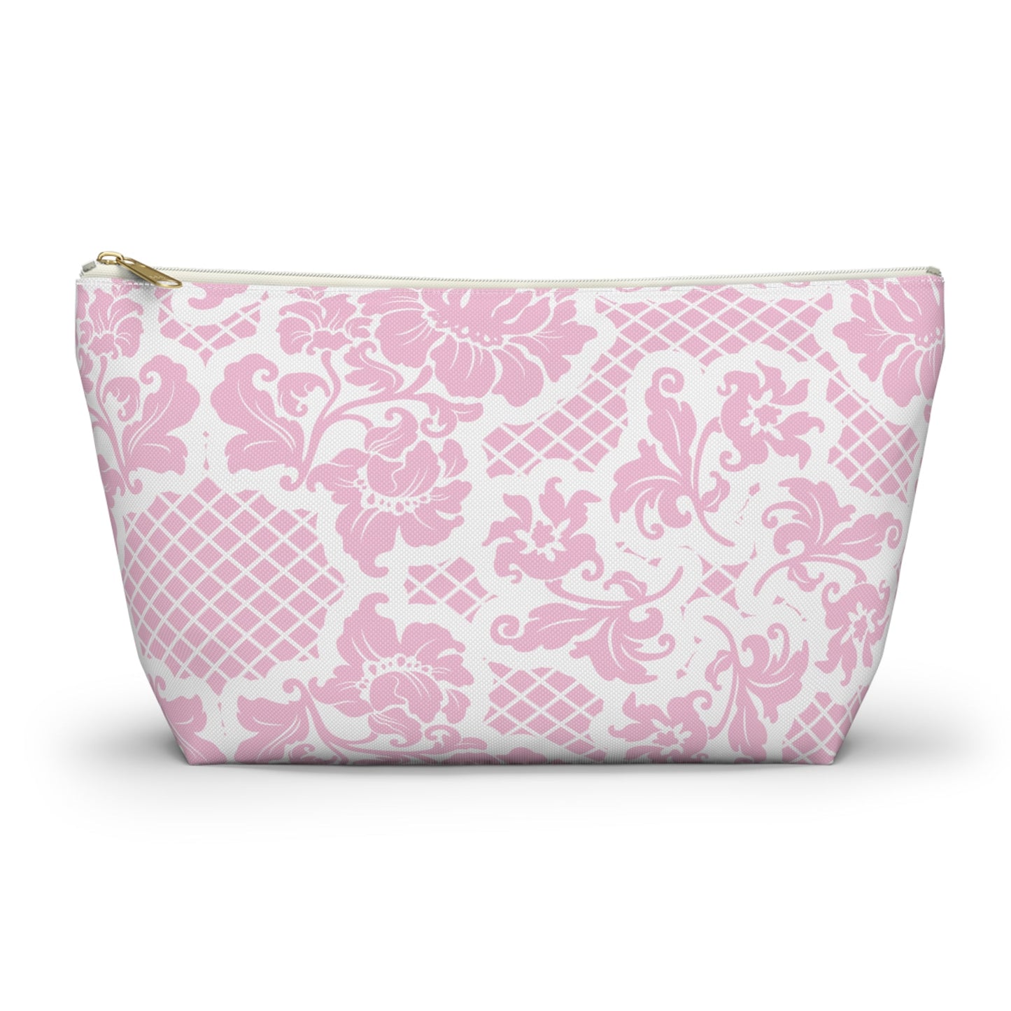 Customizable: Chic Floral Accessory Pouch | Makeup Bag, Organizer, Travel Essentials, Gift for Her, Pink Floral Design