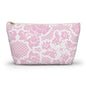 Customizable: Chic Floral Accessory Pouch | Makeup Bag, Organizer, Travel Essentials, Gift for Her, Pink Floral Design