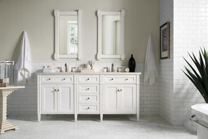 Brittany 72" Double Vanity in Bright White