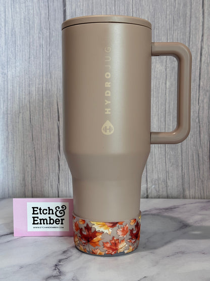 CLEAR FALL LEAVES Tumbler Boot -fits 20-40oz