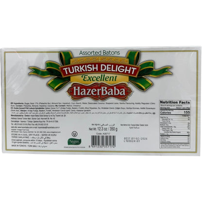 Hazerbaba Traditional Turkish Sweets - Authentic 250g Delight with Unique Flavors
