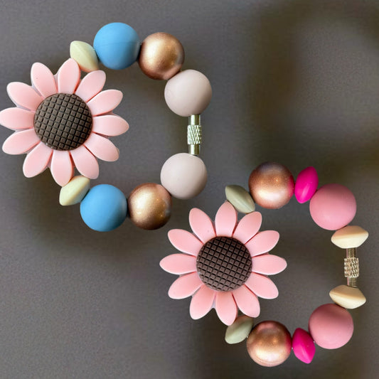 Wildflower Focal Handle Bracelet - Tumbler Handle Charm