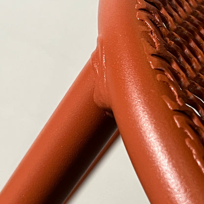 EMU (2 PACK) Steel Ronda Barstool by Designer Aldo Ciabatti 21"x25"x46" Orange