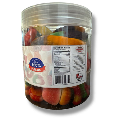 Albasha Halal Gummy Candy Assortment - Exotic Mix of Flavors and Textures