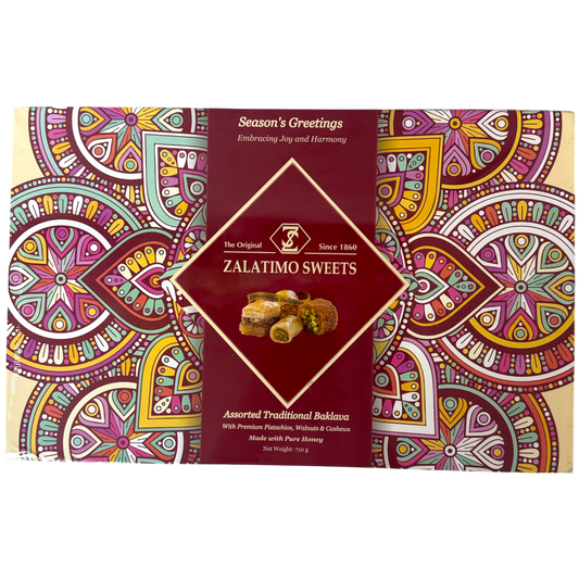 Zalatimo Assorted Baklava - Traditional Middle Eastern Pastry, 750g Gourmet Delight