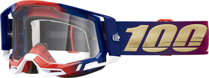 100% Racecraft 2 Goggles - United - Clear 50009-00009