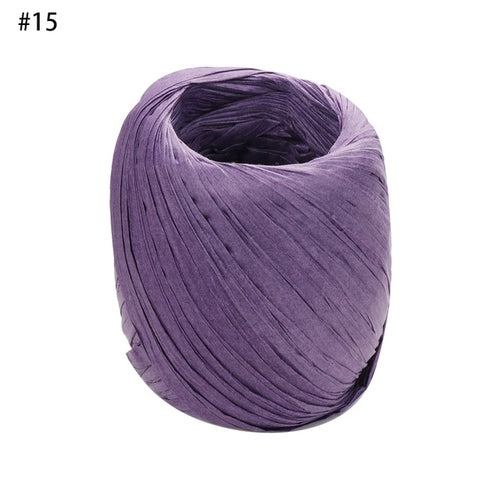 1PC Colorful 20m/roll DIY Raffia Ribbon Cord Rope