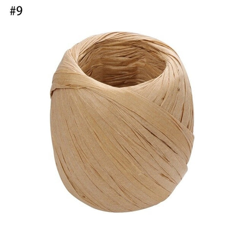 1PC Colorful 20m/roll DIY Raffia Ribbon Cord Rope