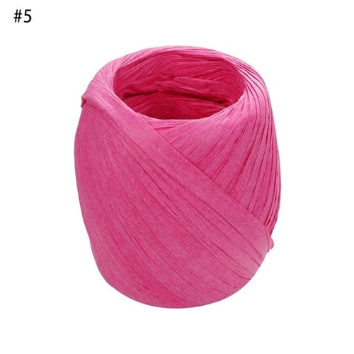 1PC Colorful 20m/roll DIY Raffia Ribbon Cord Rope