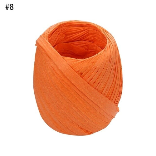 1PC Colorful 20m/roll DIY Raffia Ribbon Cord Rope