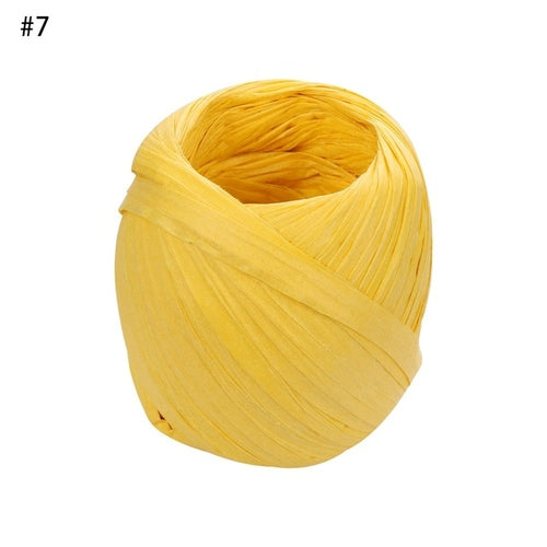 1PC Colorful 20m/roll DIY Raffia Ribbon Cord Rope