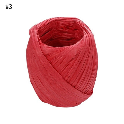 1PC Colorful 20m/roll DIY Raffia Ribbon Cord Rope