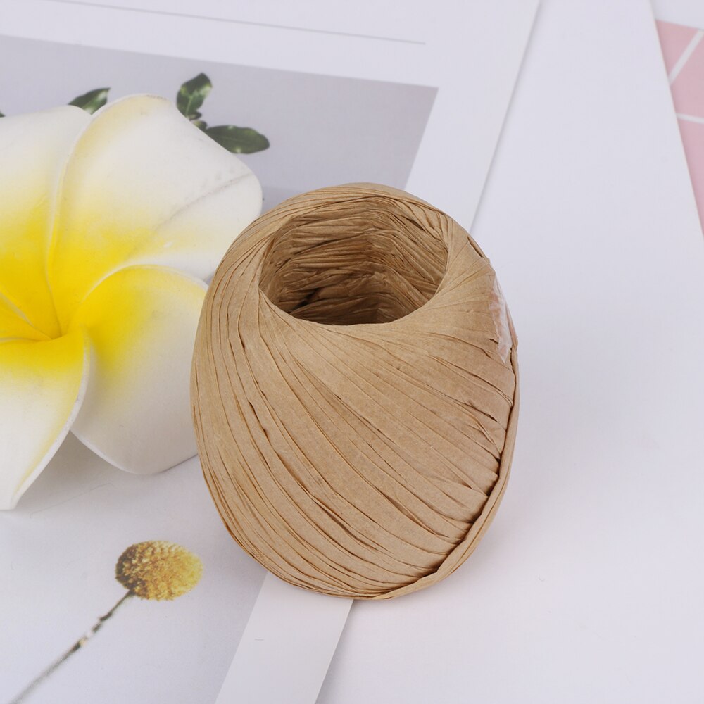 1PC Colorful 20m/roll DIY Raffia Ribbon Cord Rope