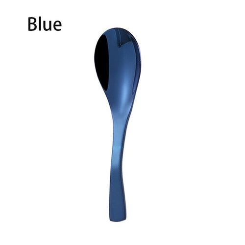 1PC Gold Plated Stainless Steel Dessert Spoon