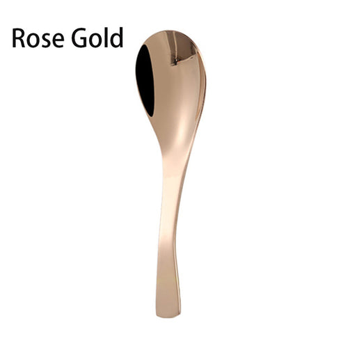 1PC Gold Plated Stainless Steel Dessert Spoon