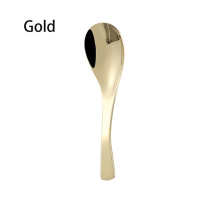 1PC Gold Plated Stainless Steel Dessert Spoon