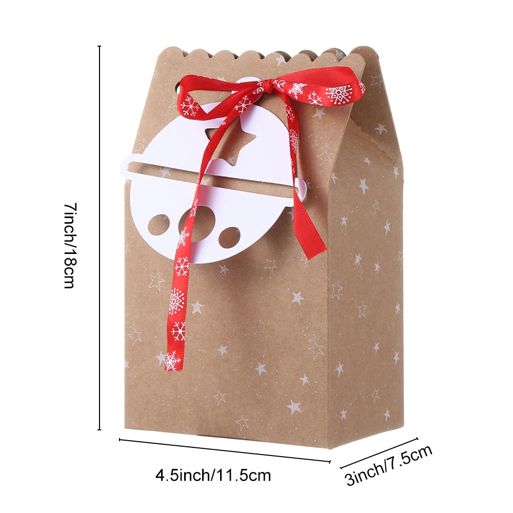 1PC Kraft Paper Bag for Gifts Party Favor Cookie