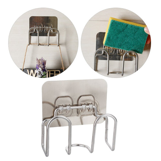 1PC Metal Towel Scrubbers Soap Drying Shelves Rack