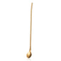 1PC Long Twisted Straw Spoon Portable Gold Tea