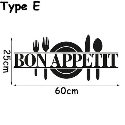 1PC Removable Black Dining Room Self adhesive