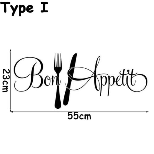 1PC Removable Black Dining Room Self adhesive