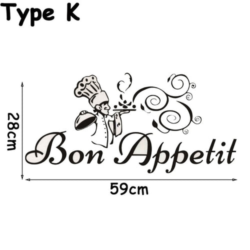 1PC Removable Black Dining Room Self adhesive