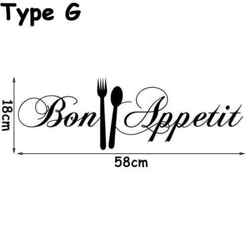 1PC Removable Black Dining Room Self adhesive