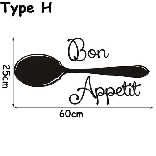 1PC Removable Black Dining Room Self adhesive