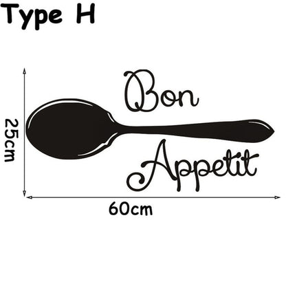 1PC Removable Black Dining Room Self adhesive