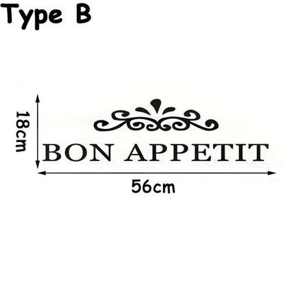 1PC Removable Black Dining Room Self adhesive