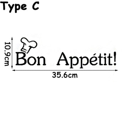 1PC Removable Black Dining Room Self adhesive