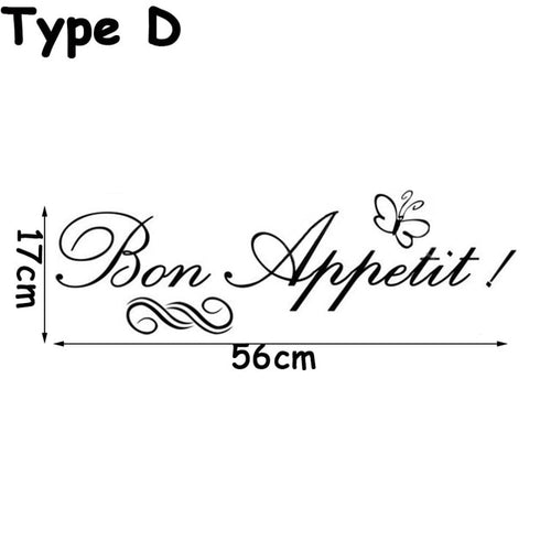 1PC Removable Black Dining Room Self adhesive