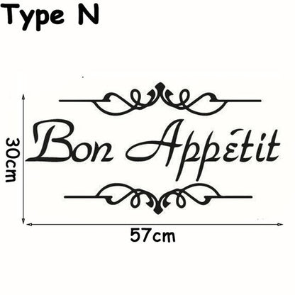 1PC Removable Black Dining Room Self adhesive