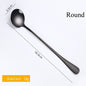 1PC Useful Rainbow Long Handled Stainless Steel
