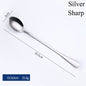 1PC Useful Rainbow Long Handled Stainless Steel