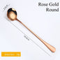 1PC Useful Rainbow Long Handled Stainless Steel