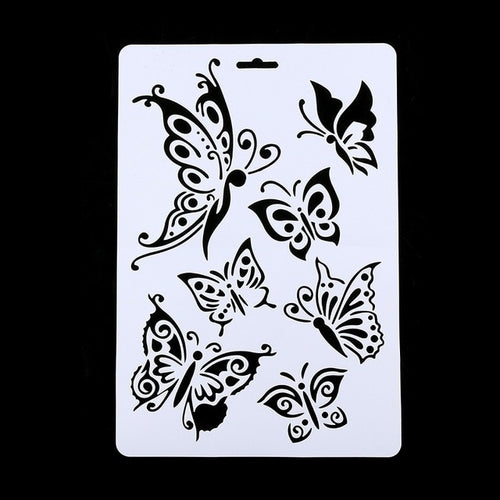 1Pc Butterfly Layering Stencils For Walls Painting