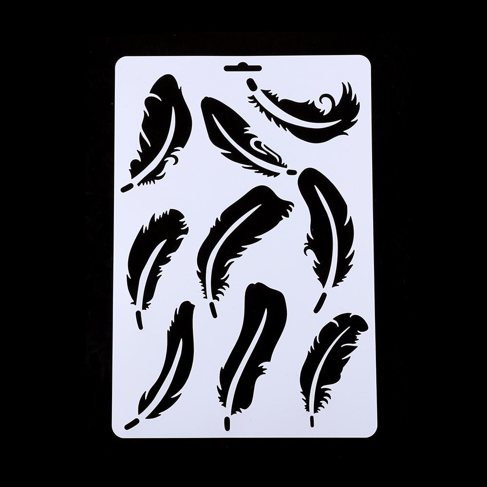 1Pc Butterfly Layering Stencils For Walls Painting