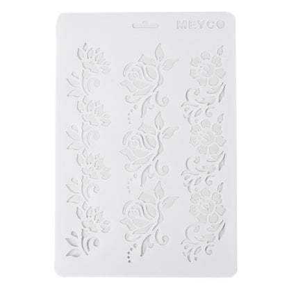 1Pc Flower Layering Stencils Painting Scrapbooking